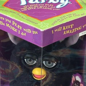 Original Furbie black/pink ears 1998 unopened box